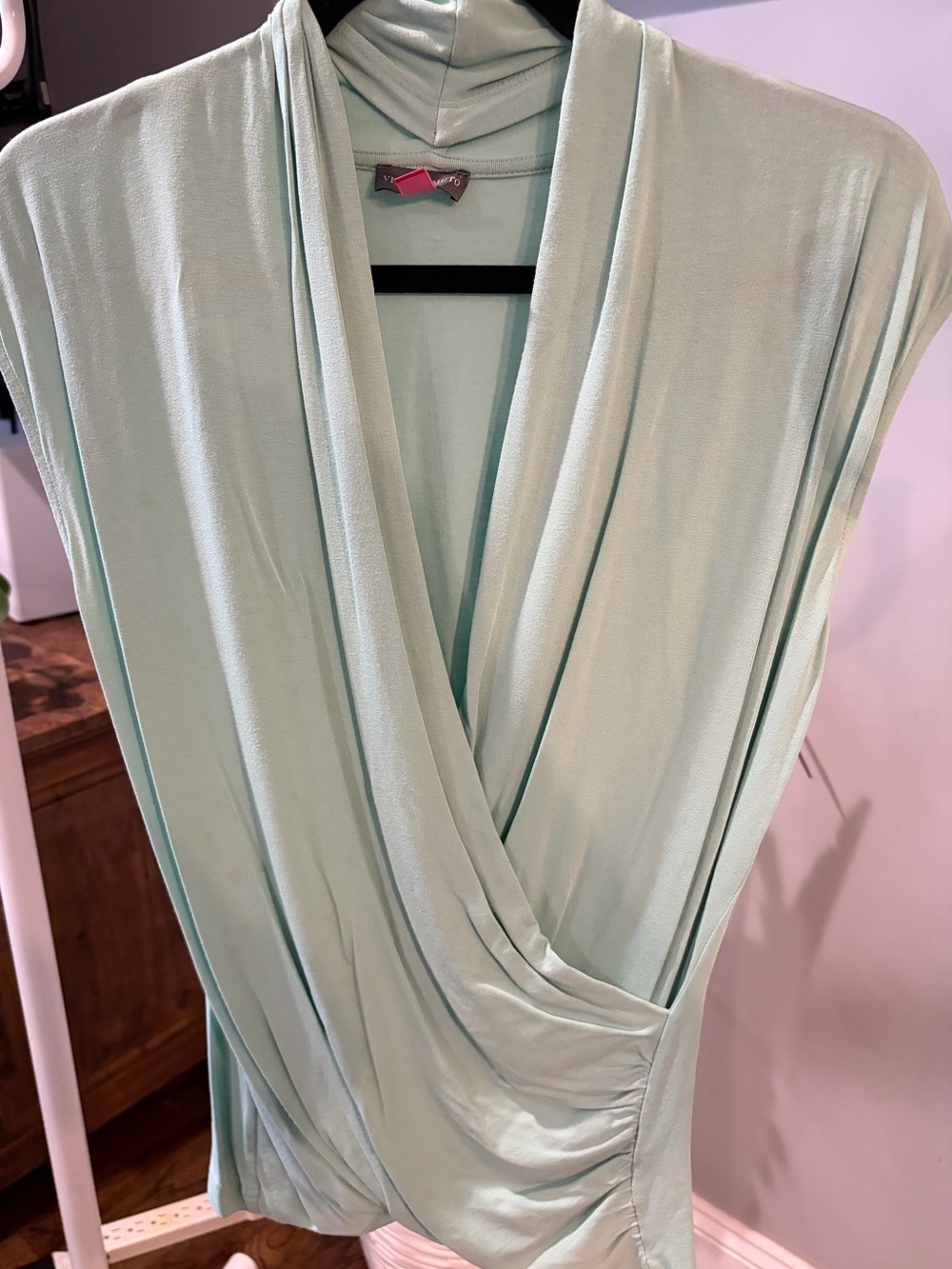 Vince Camuto Mint Green Women's wrap Top size medium
